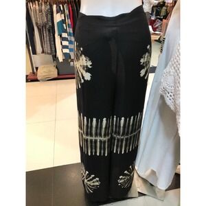 New Tie dye Wrap Pant‎ open leg wide split Boho Beach Pants Cover up